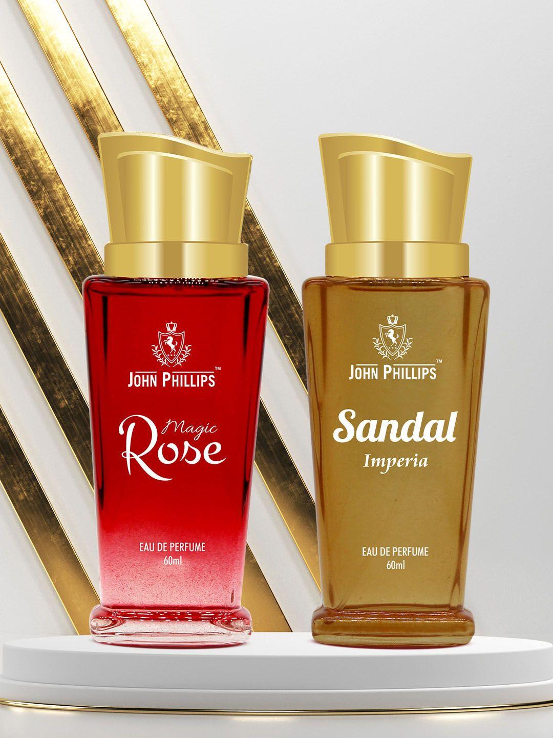 john phillips set of 2 luxury magic rose & sandal imperia eau de parfum 60ml each