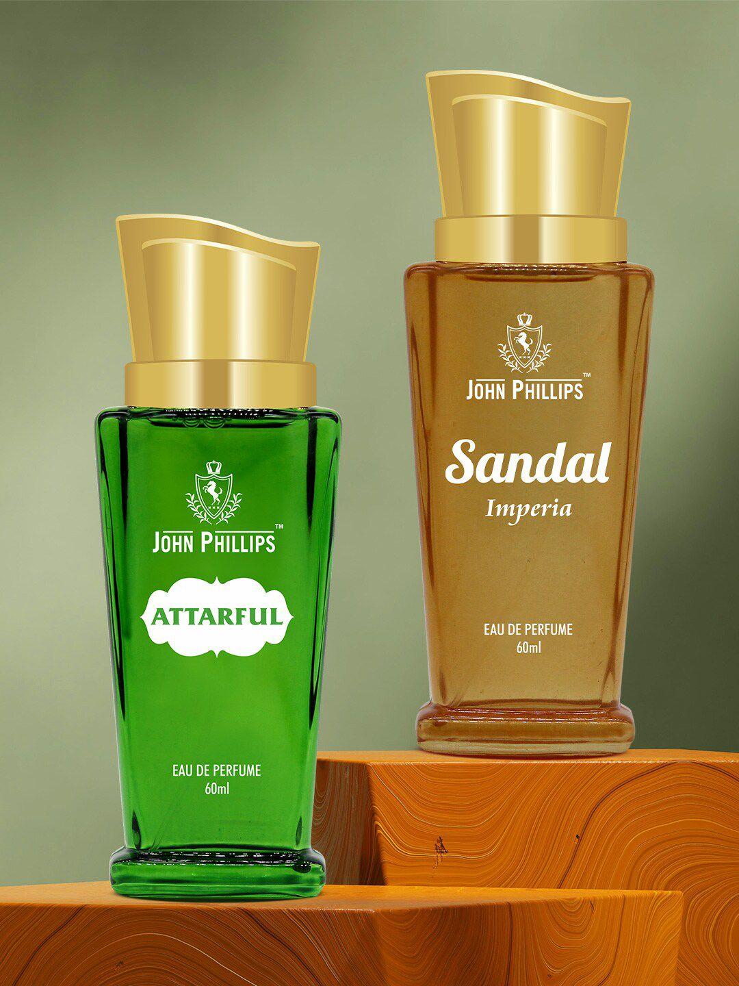 john phillips set of 2 luxury sandal imperial & attarful eau de perfume 60ml each