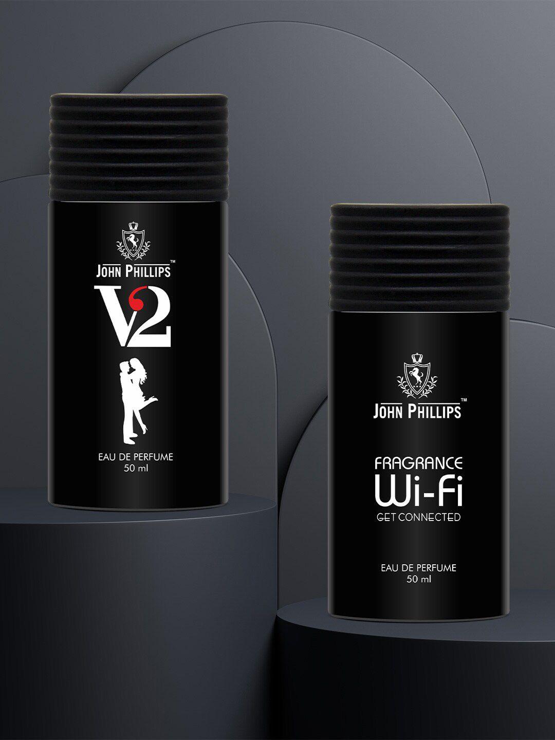 john phillips set of 2 luxury v2 & wi-fi eau de parfum 50ml each