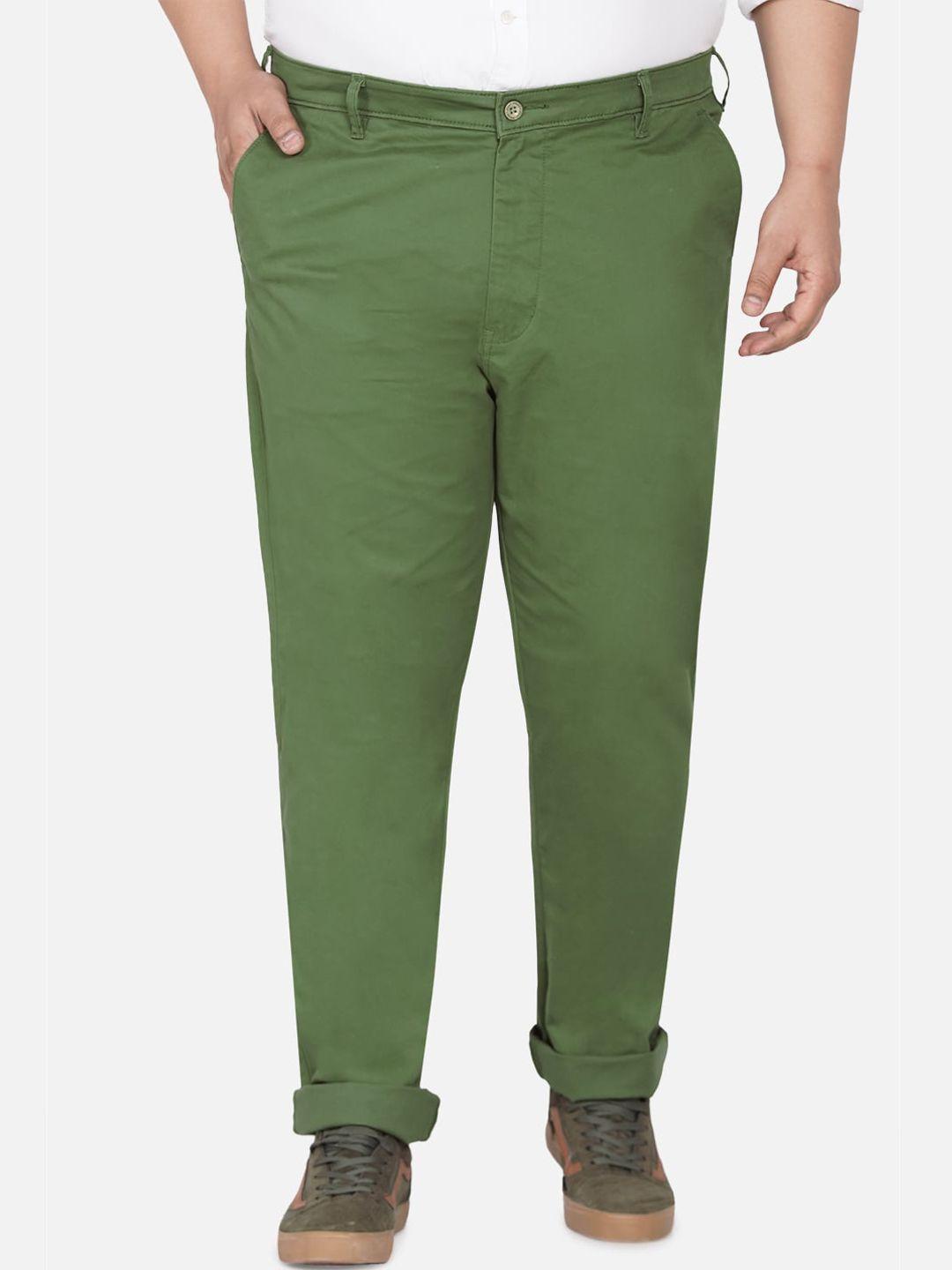 john pride men olive green trousers