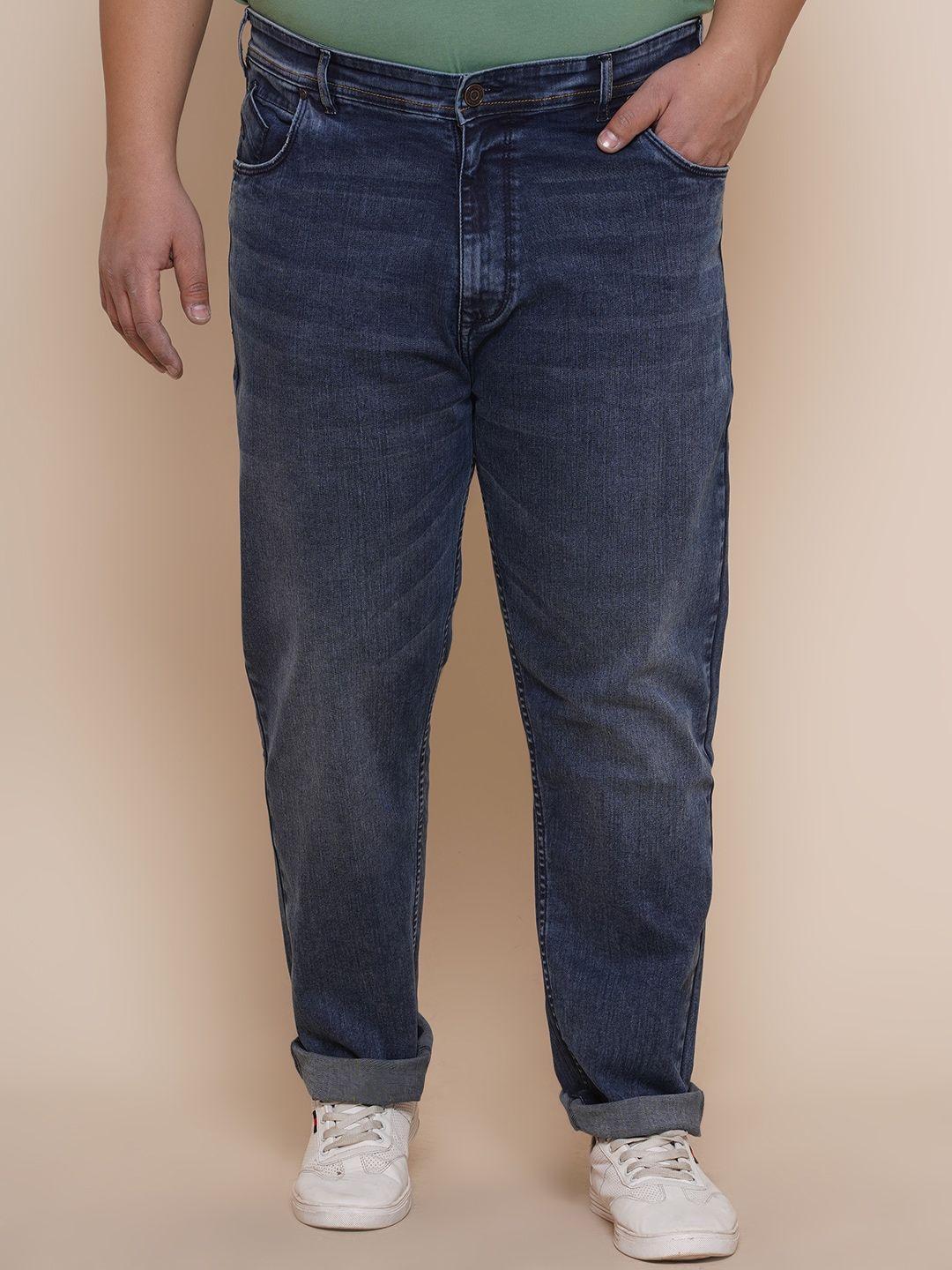 john pride men plus size cotton light fade stretchable jeans