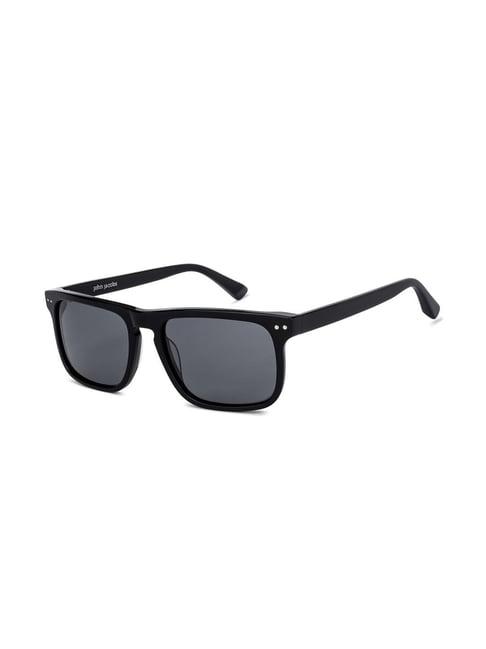 john jacobs jj s11766 grey polarized square sunglasses