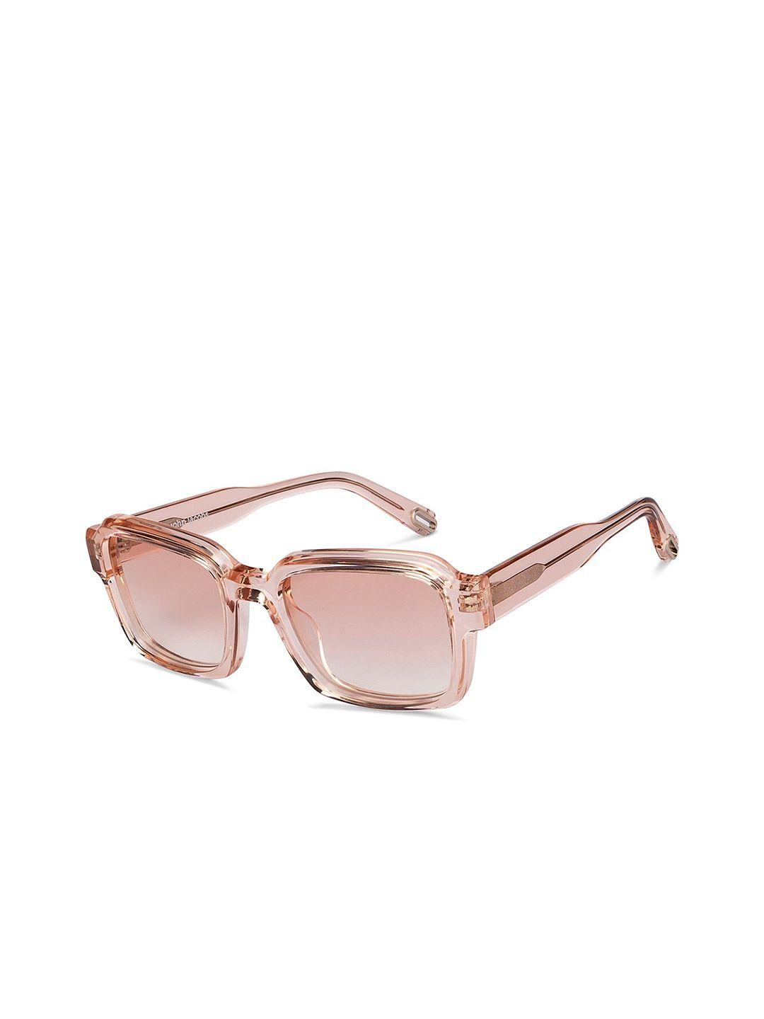 john jacobs pink lens & brown wayfarer sunglasses with uv protected lens 151002-brown