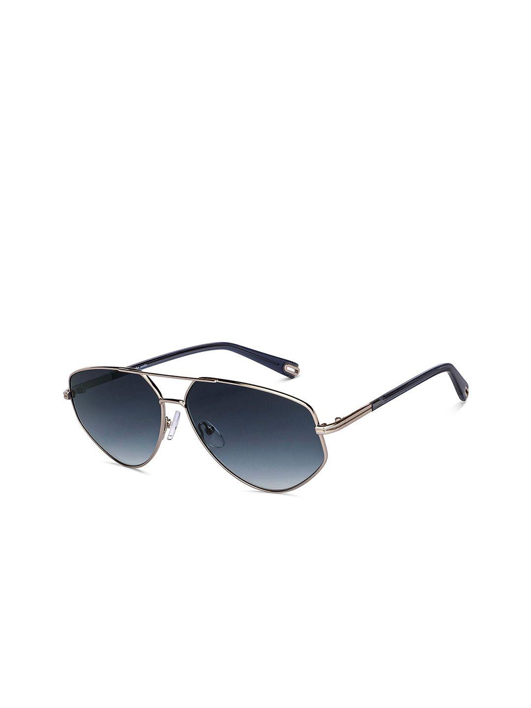 john jacobs unisex blue lens aviator sunglasses with uv protected lens 151016