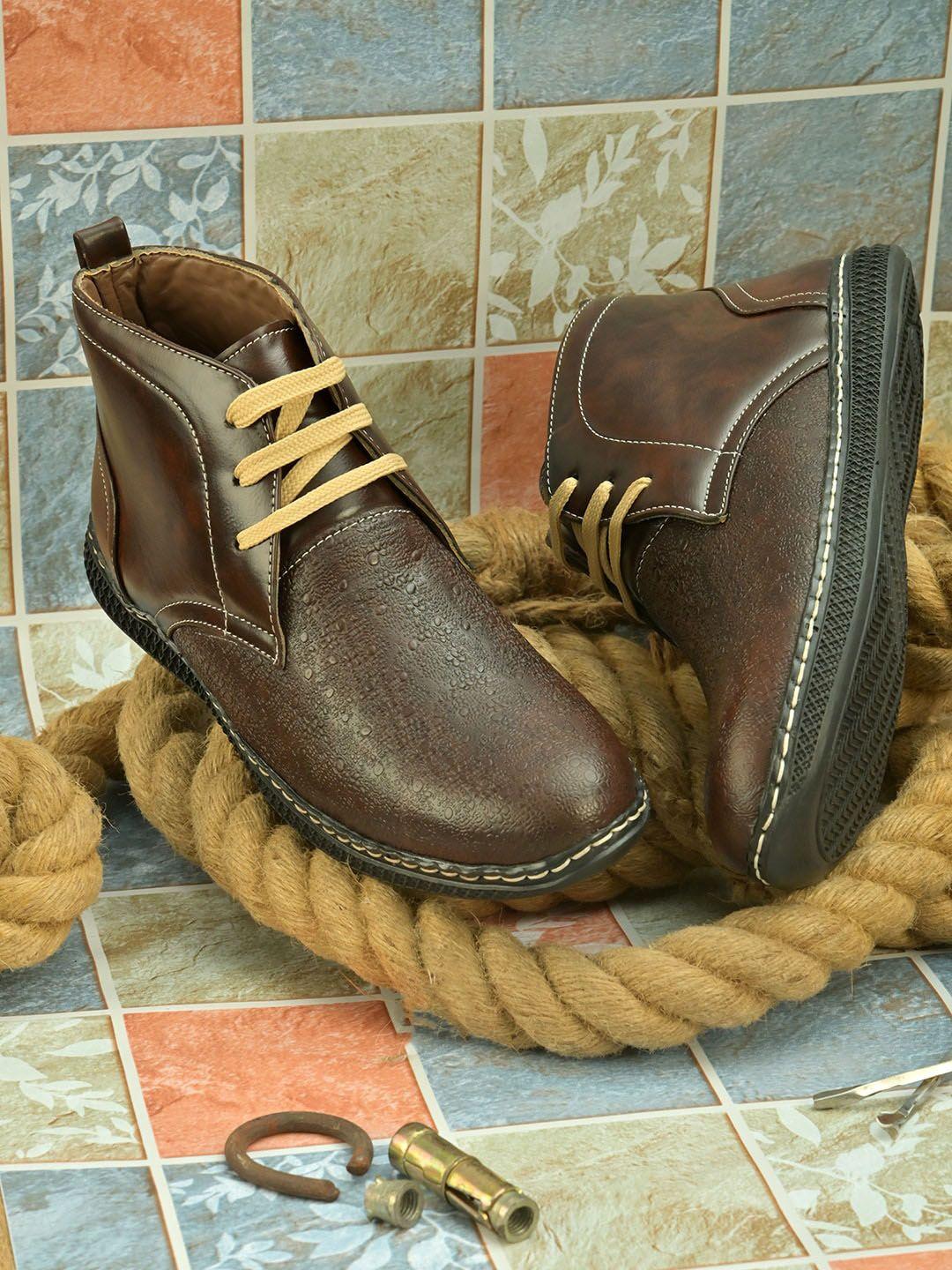 john karsun men brown  solid regular boots