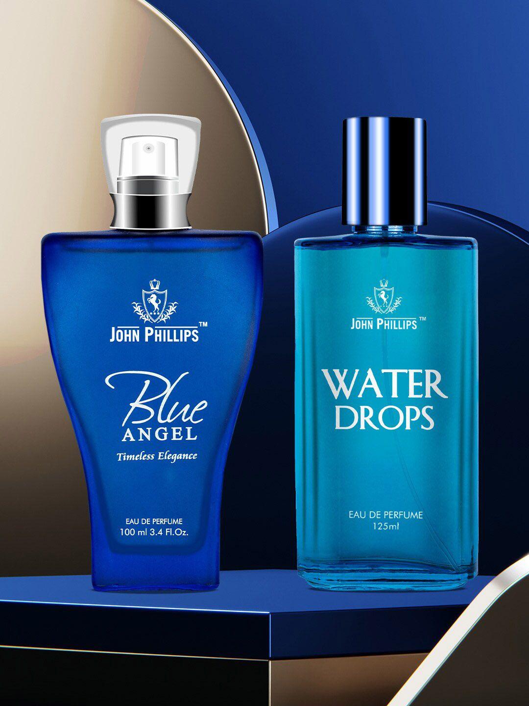 john phillips luxury 2pcs blue angel eau de parfum100ml  & water drop eau de parfum-125ml
