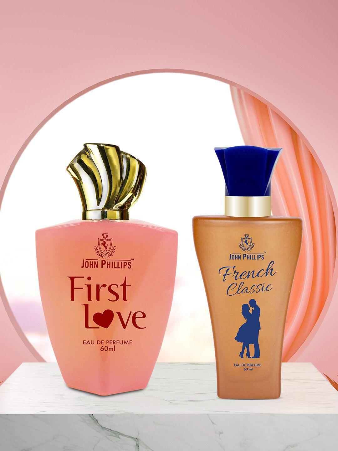 john phillips luxury set of 2 first love & french classic eau de perfume - 60ml each