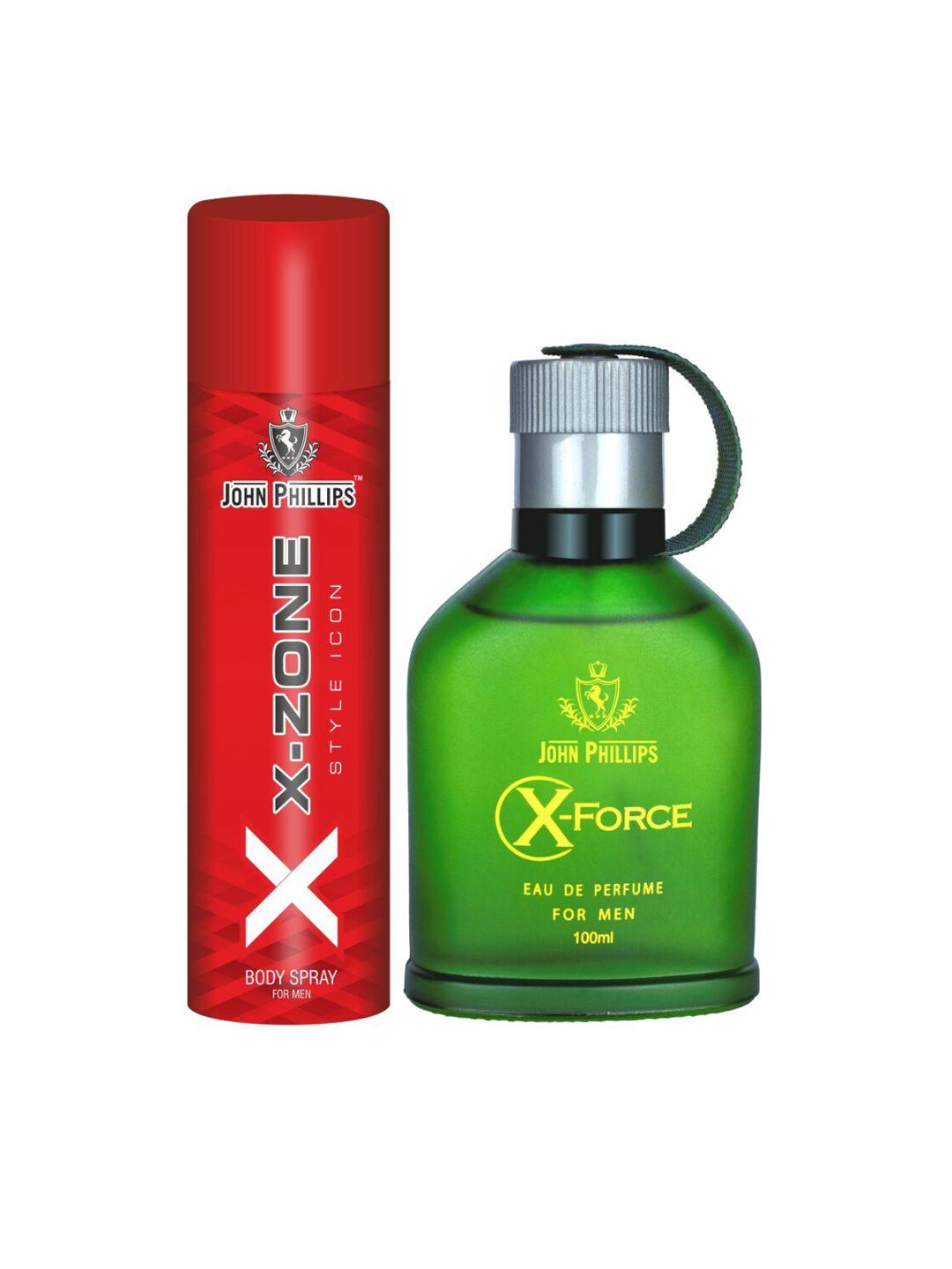 john phillips men set of x force edp 100ml & xx-zone style icon deodorant 90ml