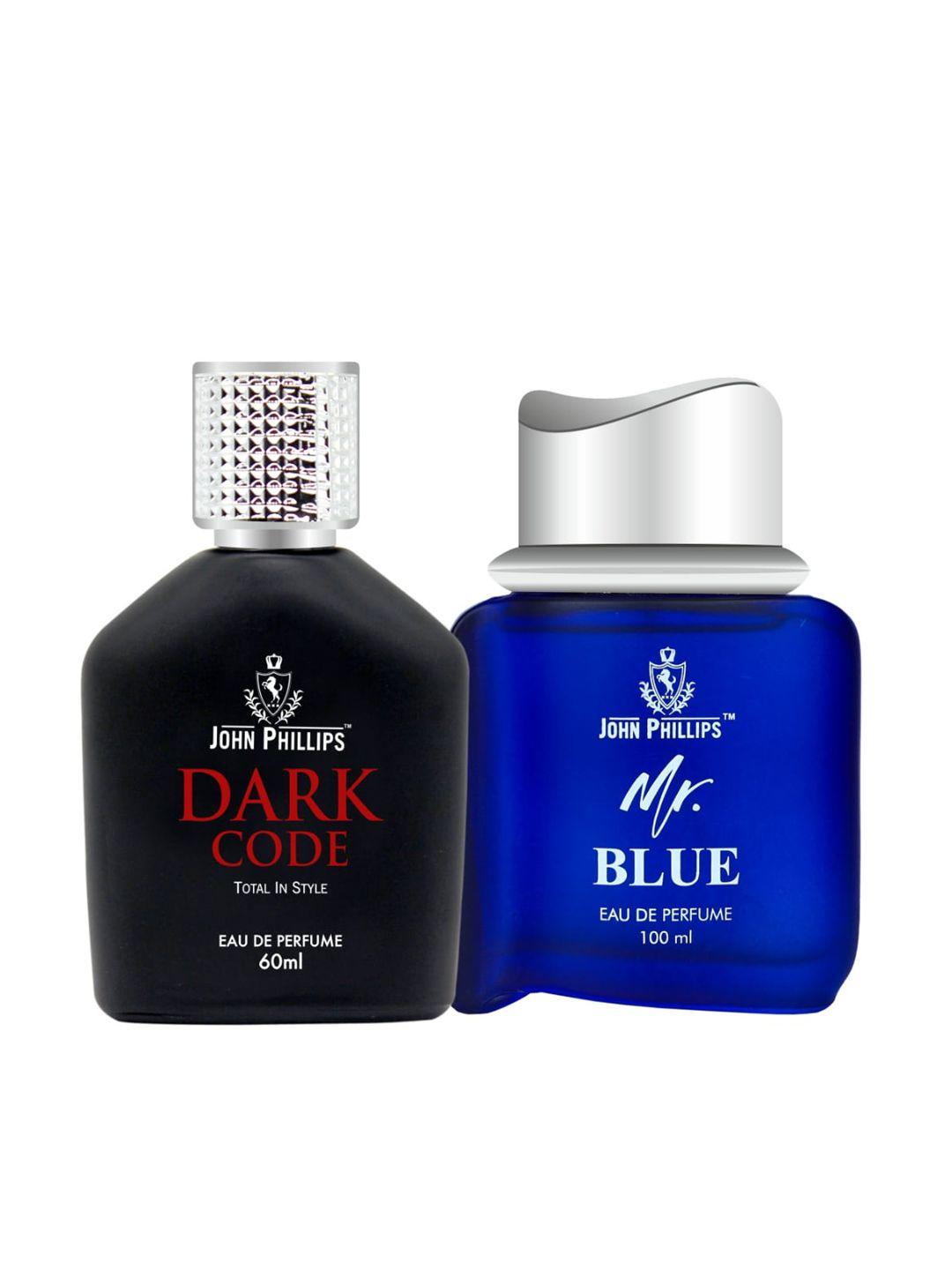 john phillips set of 2 dark code eau de perfume & mr.blue eau de perfume