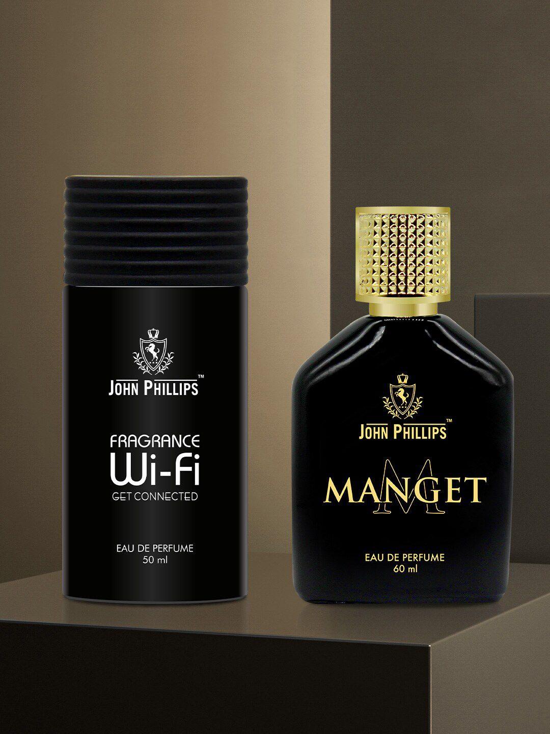 john phillips set of 2 luxury wi-fi eau de parfum 50ml & manget eau de parfum 60ml
