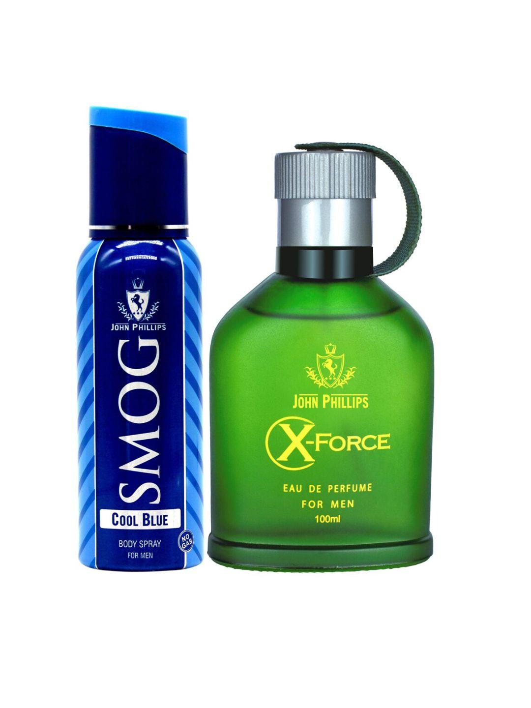john phillips set of 2 smog cool deo & x-force perfume