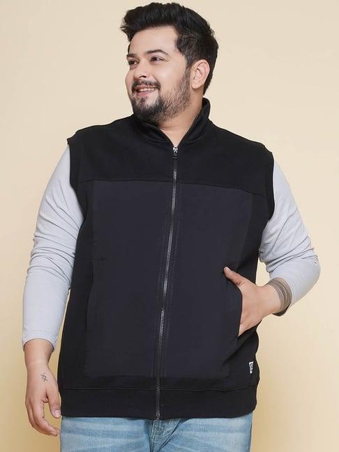 john pride black regular fit plus size sweatshirt