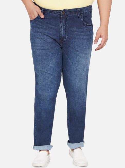 john pride blue regular fit plus size jeans