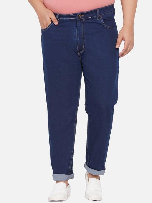 john pride blue regular fit plus size jeans