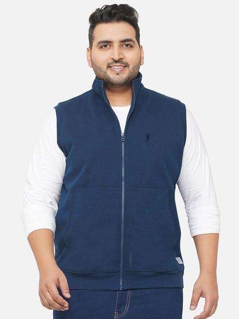 john pride blue regular fit plus size sweatshirt