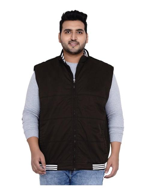 john pride coffee brown plus size jacket