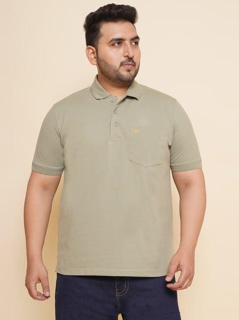 john pride green regular fit polo t-shirt