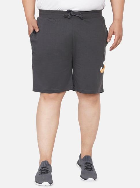 john pride grey plus size shorts