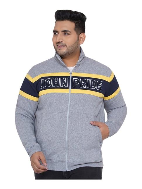 john pride grey plus size sweatshirt