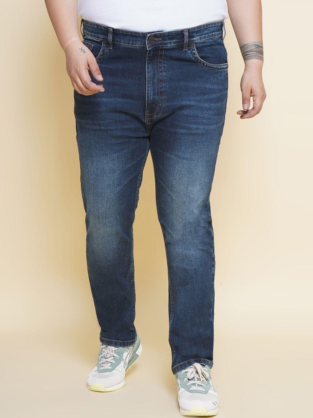 john pride men jean regular fit mid-rise light fade cotton stretchable jeans