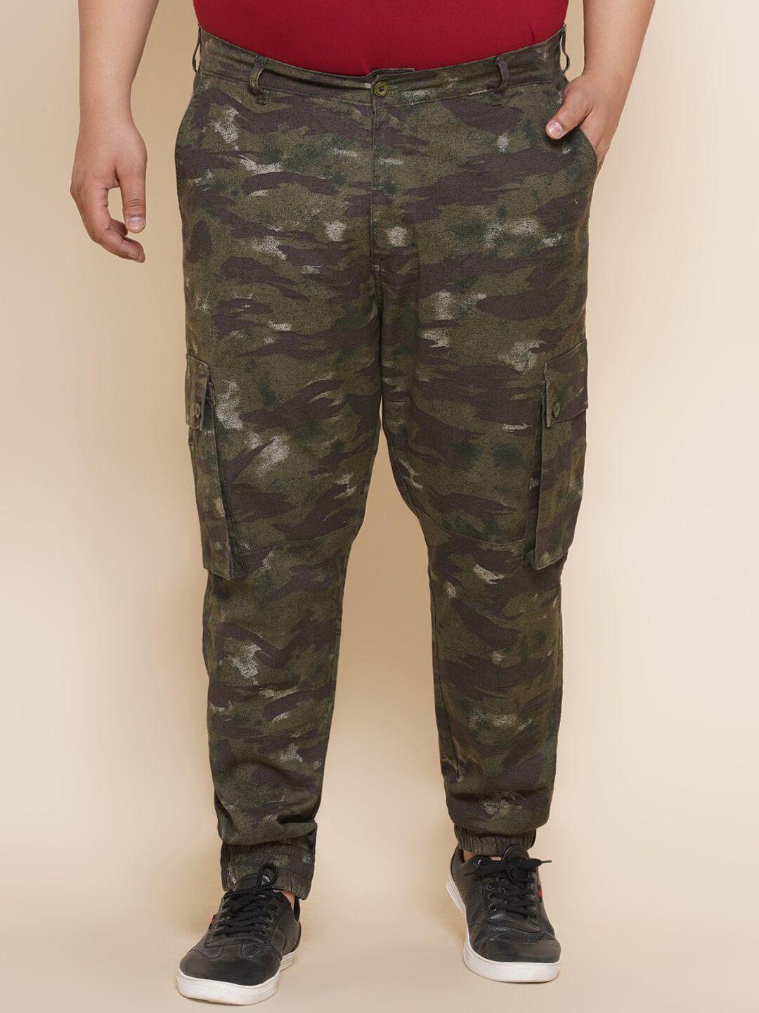 john pride men plus size camouflage printed easy wash joggers