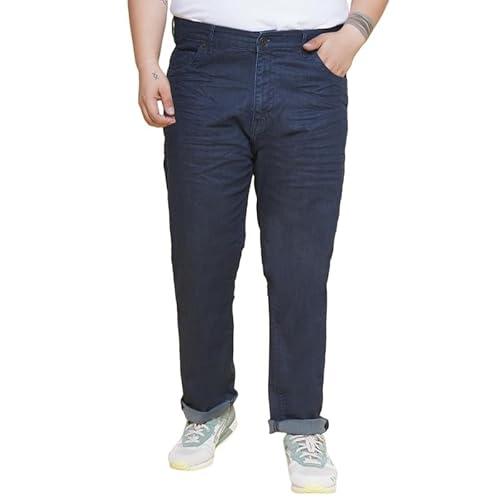 john pride men plus size dark indigo regular fit jeans(jpj12363_52)