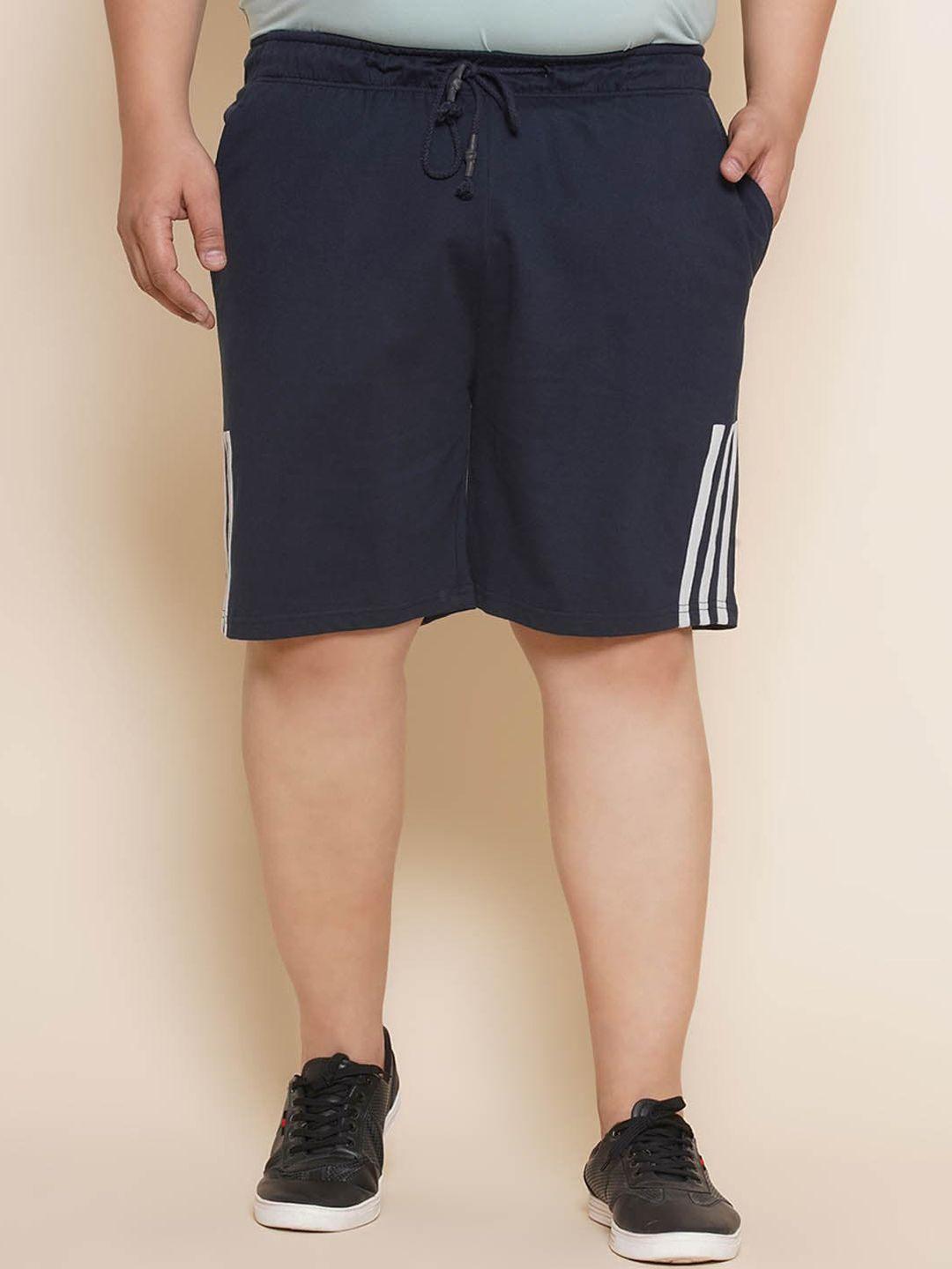 john pride men regular fit mid-rise cotton regular shorts
