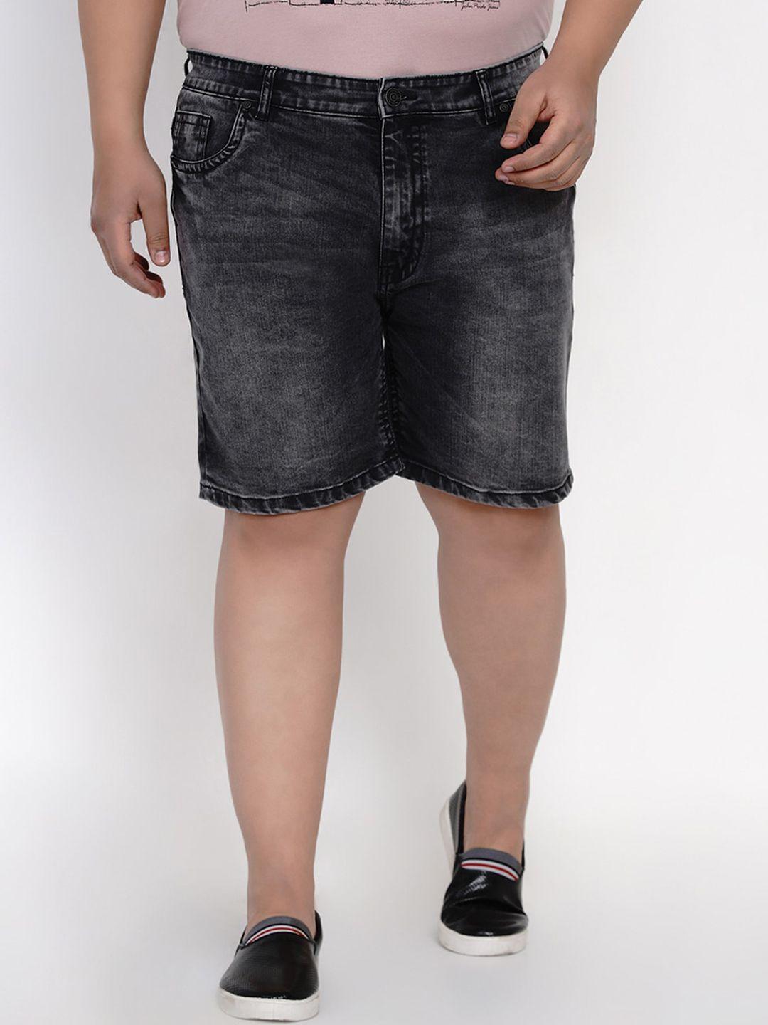 john pride men washed denim shorts