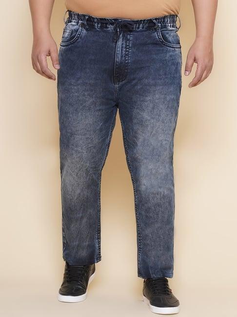 john pride mid blue regular fit jeans