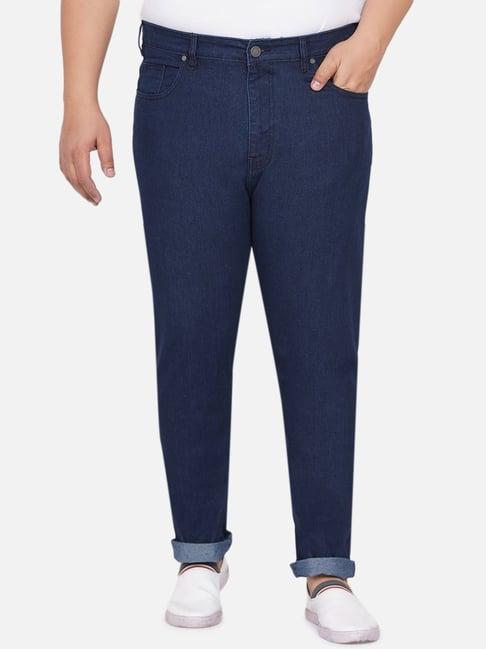 john pride navy regular fit plus size jeans