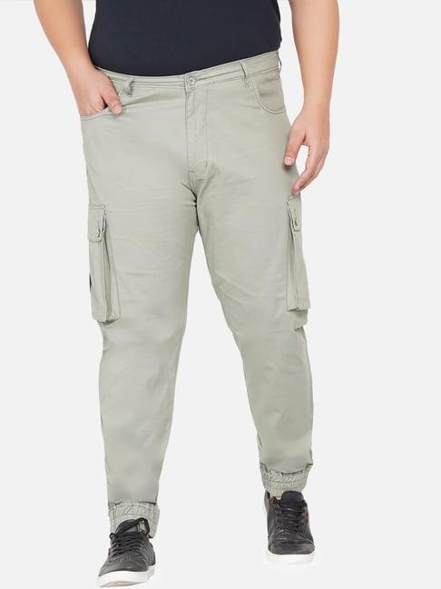 john pride olive cotton plus size trousers