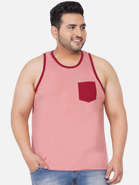 john pride pink plus size crew t-shirt