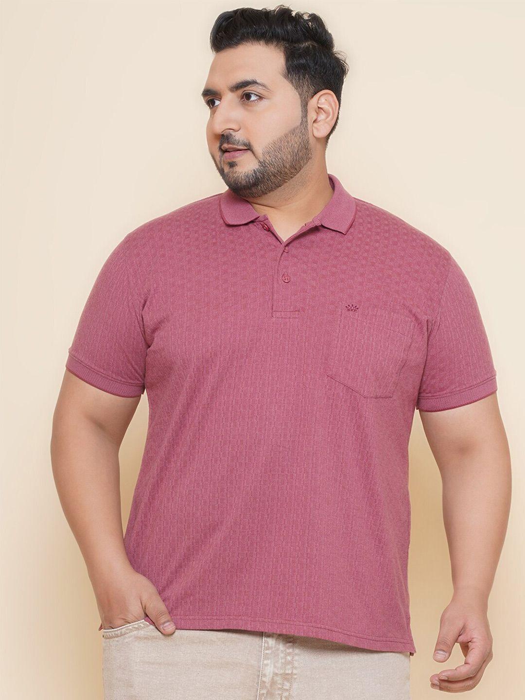 john pride polo collar short sleeves regular plus size t-shirt