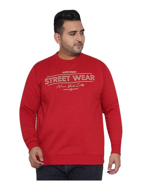 john pride red  plus size sweatshirt