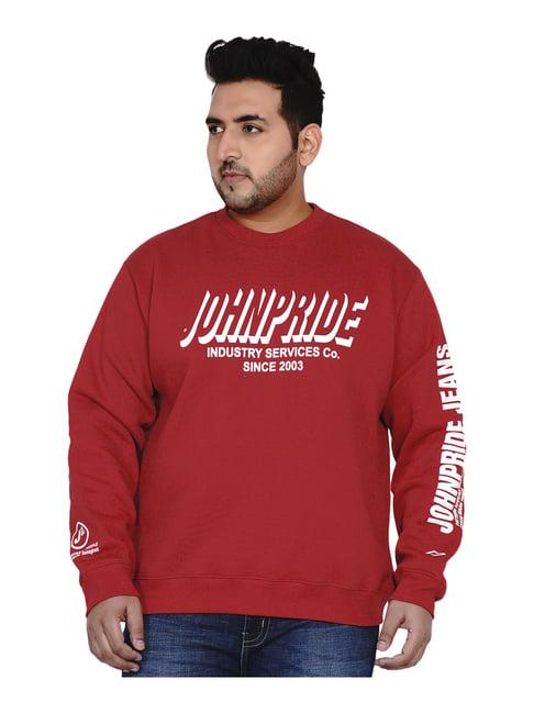 john pride red  plus size sweatshirt