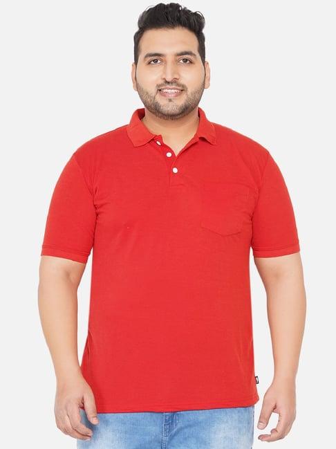 john pride red cotton plus size t-shirts