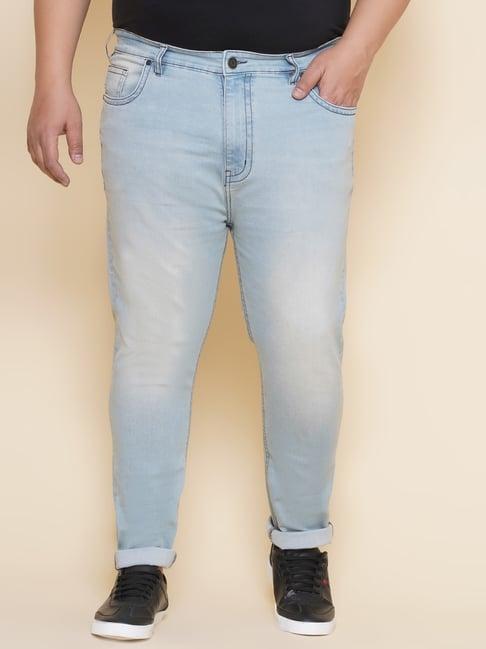 john pride sky blue regular fit jeans