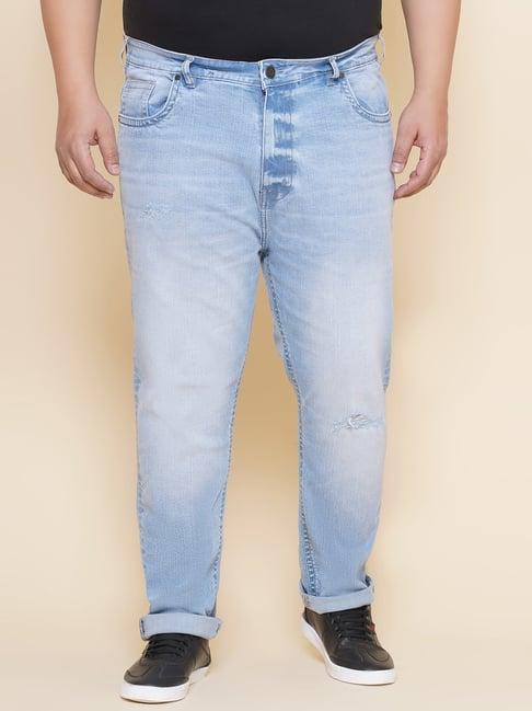 john pride sky blue regular fit jeans