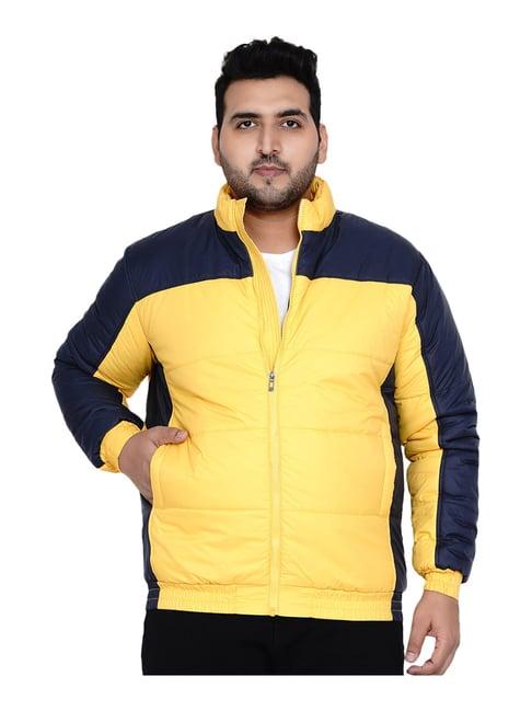 john pride yellow & navy plus size jacket