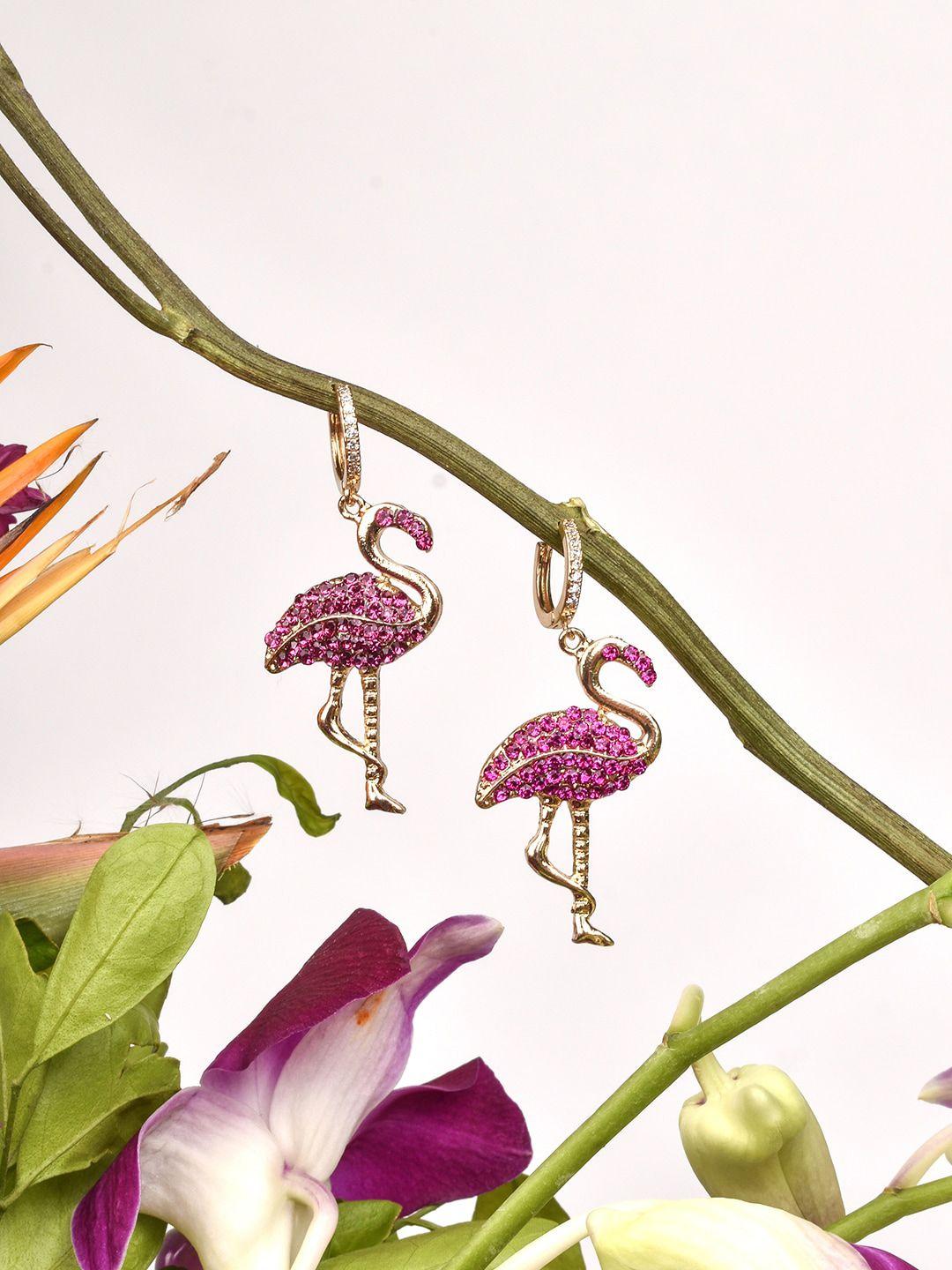 joker & witch pink contemporary drop earrings