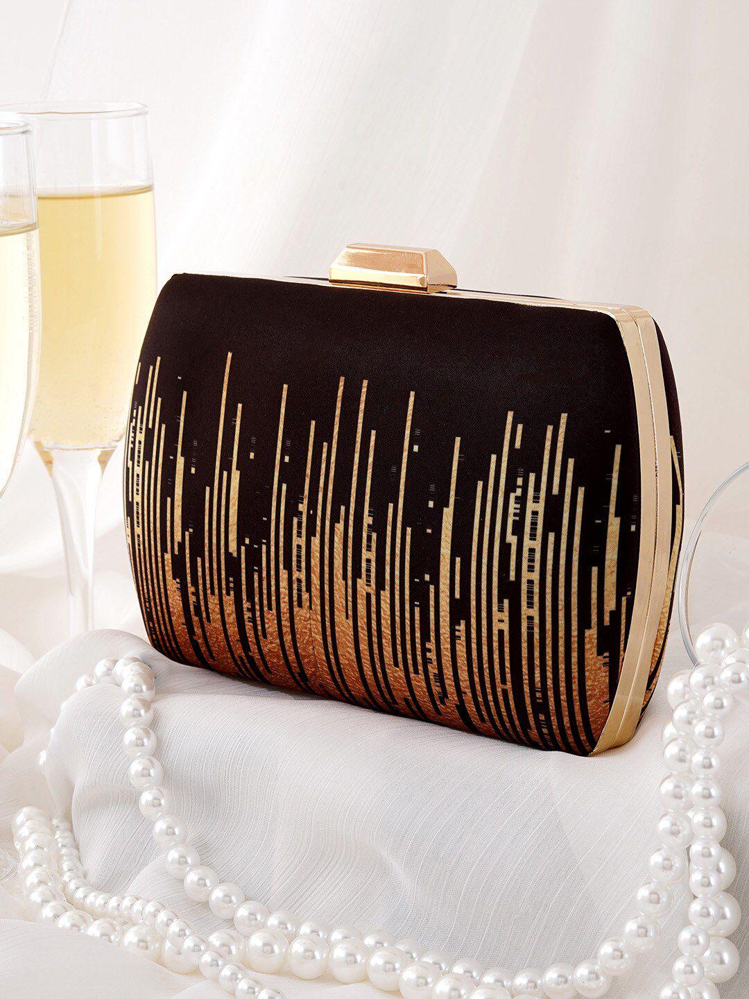 joker & witch abstract printed box clutch