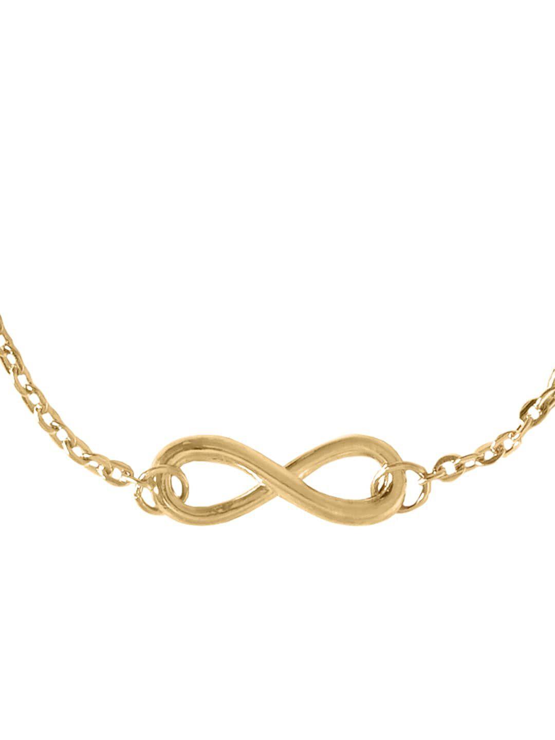 joker & witch gold-plated infinity link bracelet