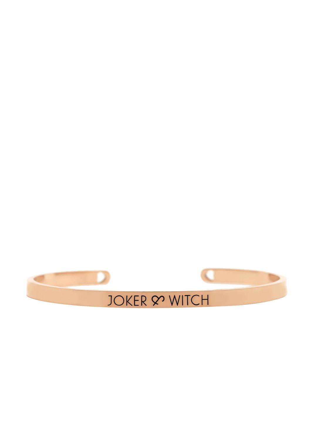 joker & witch rose gold bracelet