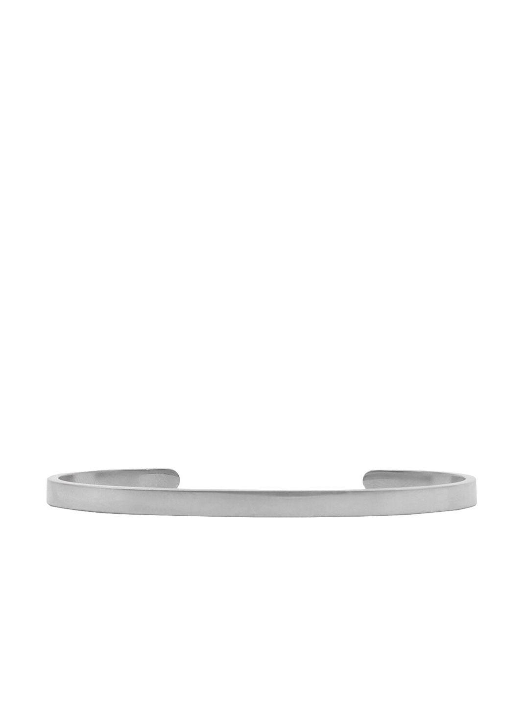 joker & witch silver-plated minimal cuff bracelet