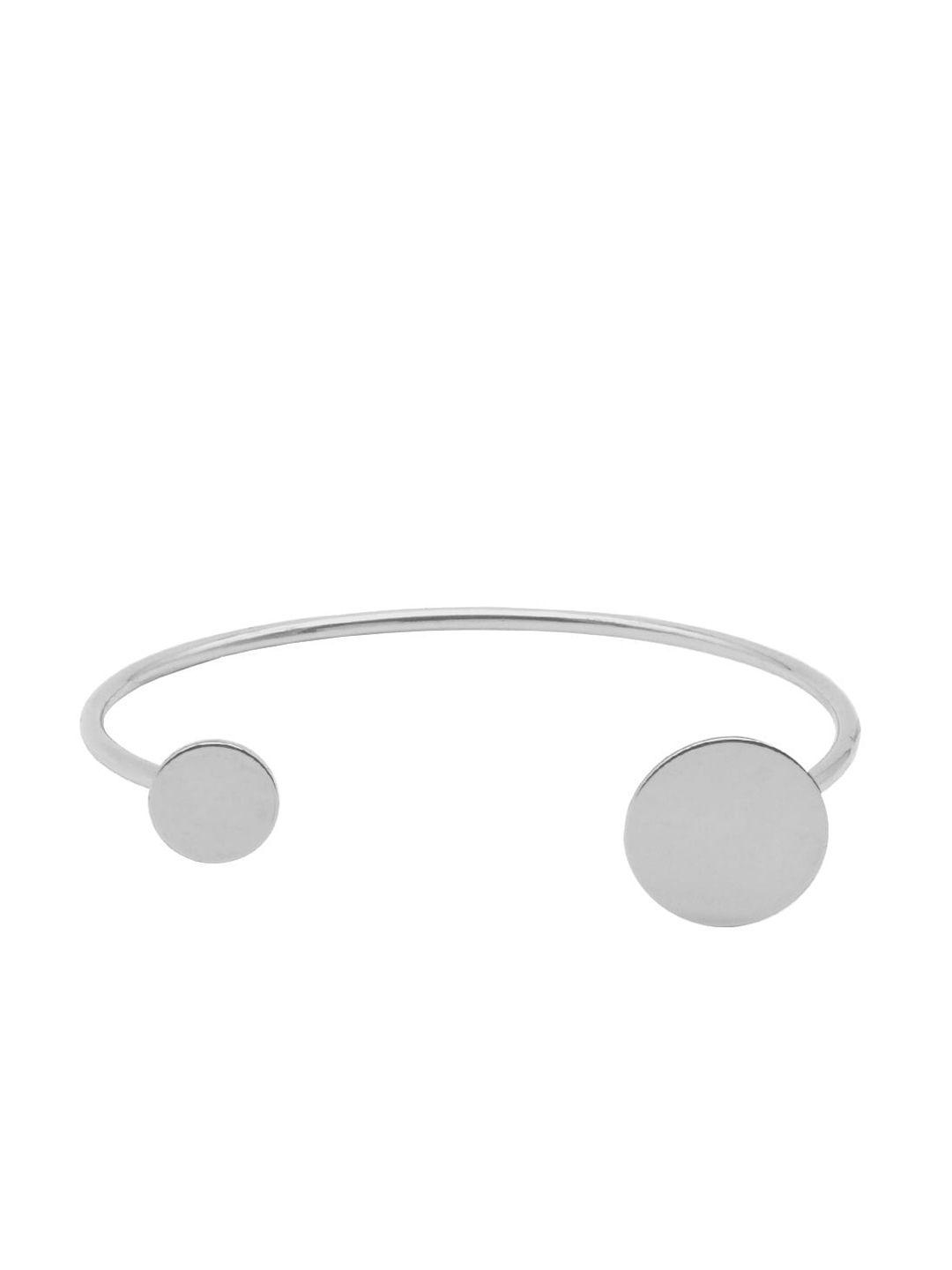 joker & witch silver-plated minimal dot cuff bracelet