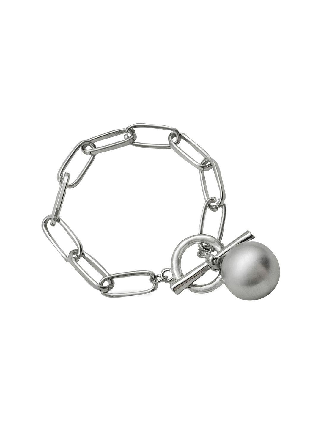 joker & witch silver-toned link bracelet