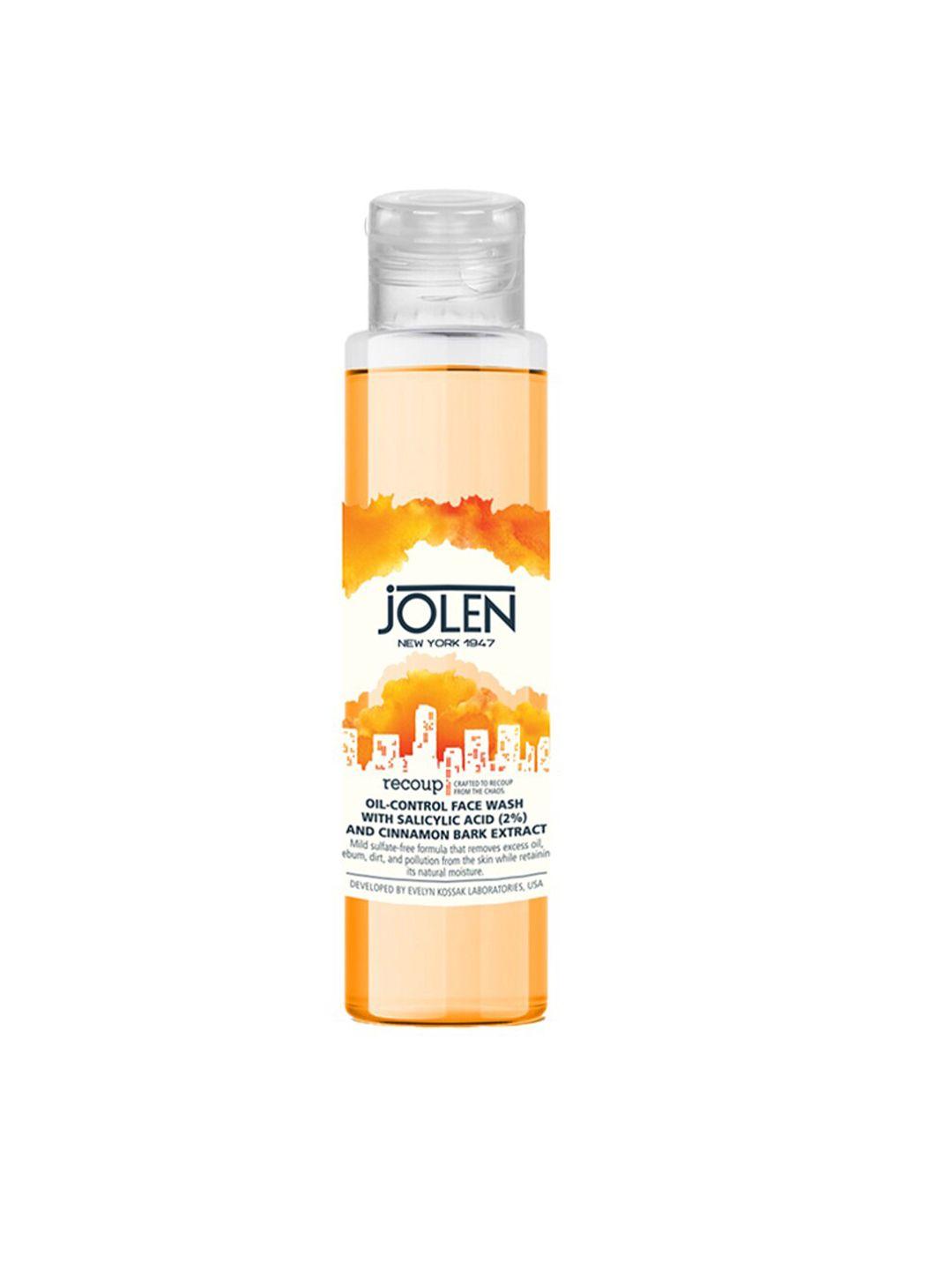 jolen new york recoup oil-control face wash with salicylic acid & cinnamon bark  - 100ml