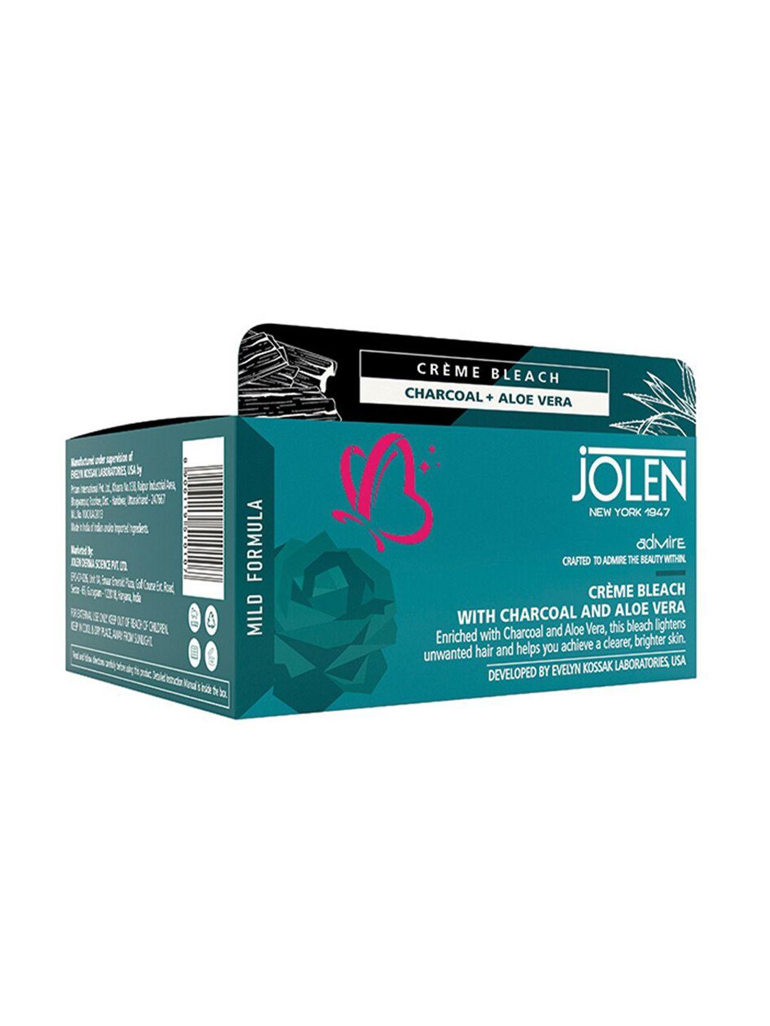 jolen new york crme bleach with charcoal & aloe vera - 247 gm
