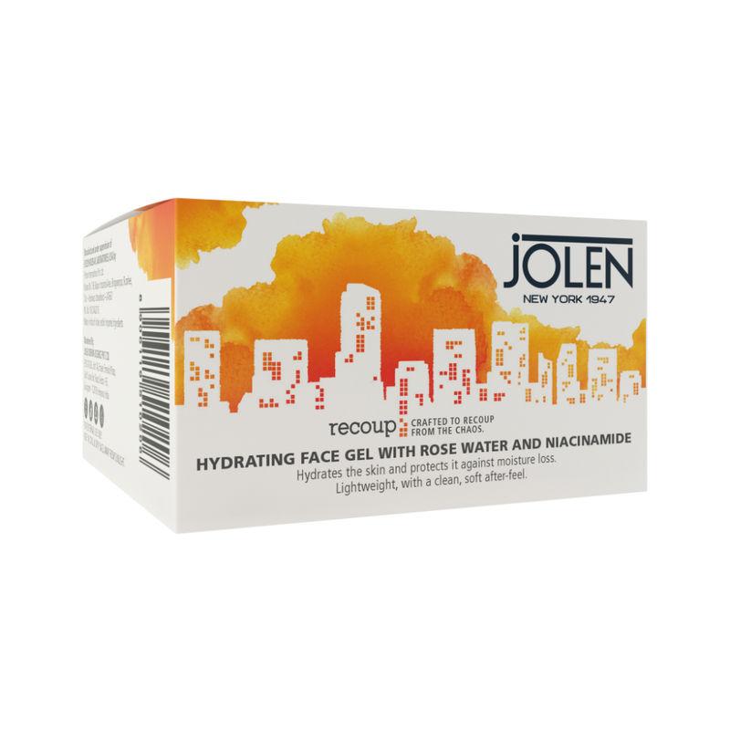 jolen new york hydrating face gel with rose water and niacinamide