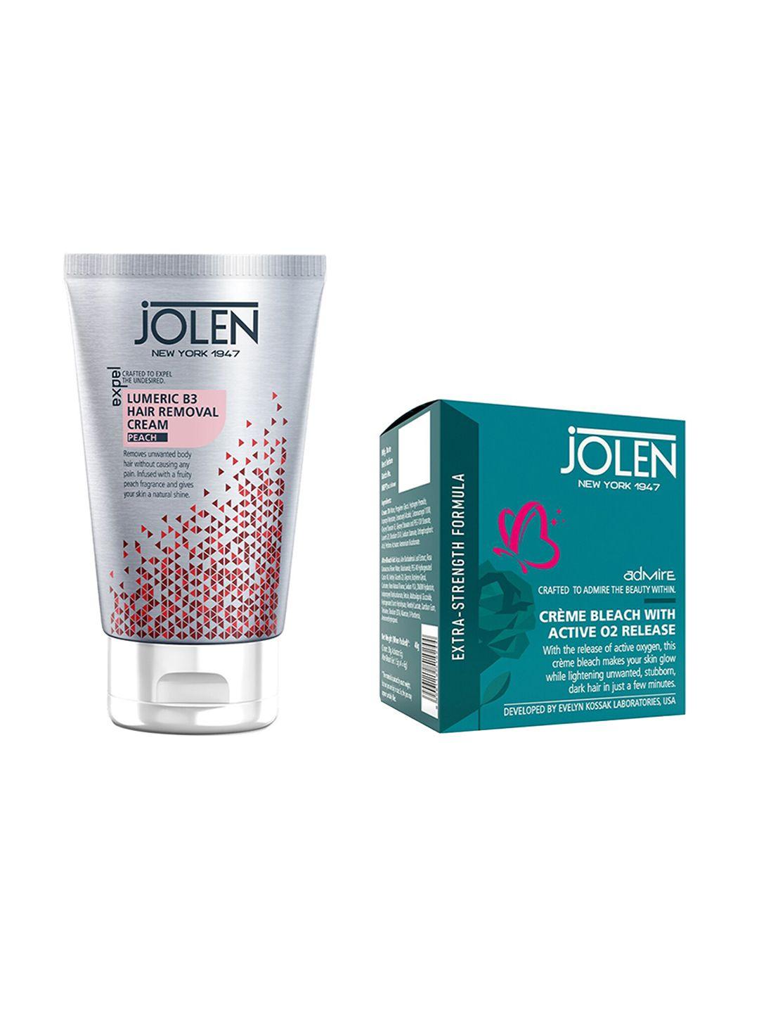 jolen new york lumeric b3 hair removal cream & ultra light body lotion 250ml